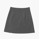 Elizabeth | Rugrits Minirok met subtiele split