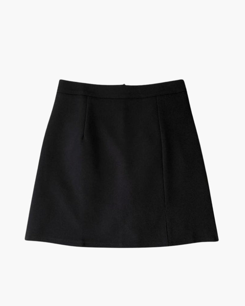 Elizabeth | Rugrits Minirok met subtiele split