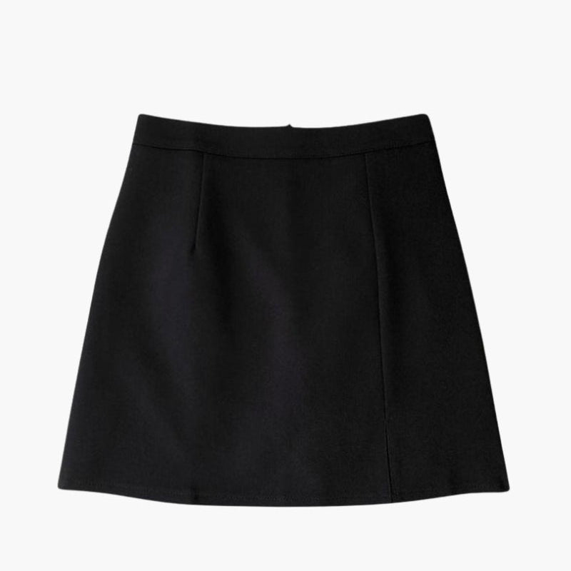 Elizabeth | Rugrits Minirok met subtiele split