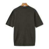 Christian | Heren Korte Mouw Fijn Ribtricot Polo-Shirt