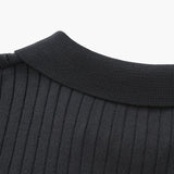 Christian | Heren Korte Mouw Fijn Ribtricot Polo-Shirt
