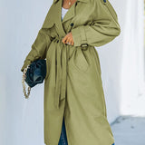 Nika™ Stijlvolle lange trenchcoat