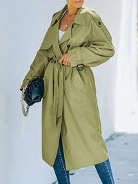 Nika™ Stijlvolle lange trenchcoat