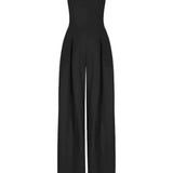 Elegante strapless jumpsuit voor dames – Wijd gesneden voor de zomer