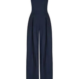 Elegante strapless jumpsuit voor dames – Wijd gesneden voor de zomer