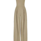 Elegante strapless jumpsuit voor dames – Wijd gesneden voor de zomer
