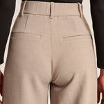 Elegante Wide-Leg Broek in Beige – Minimalistische Stijl voor Elke Gelegenheid