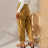 Scarlett™ Dames Casual Linnenlook Broek