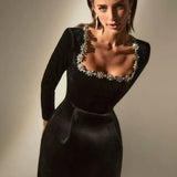 Yassy | Velvet Elegante Jurk