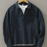 Heren Casual Overhemd Lange Mouw Comfort Fit