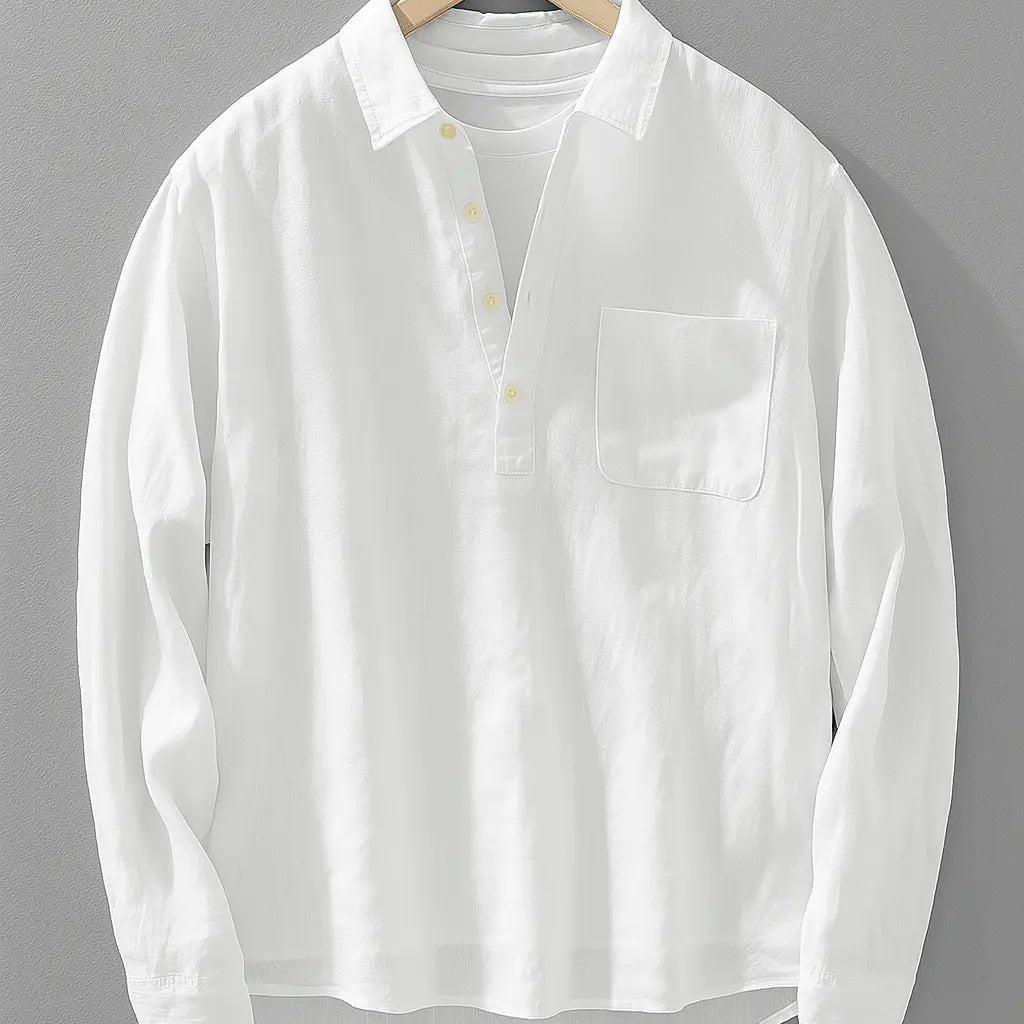 Heren Casual Overhemd Lange Mouw Comfort Fit