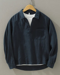 Heren Casual Overhemd Comfort Fit Lange Mouw