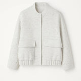 Korte Jas met Rits en Minimalistisch Design