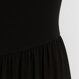 Zwarte Strapless Skater Mini Jurk
