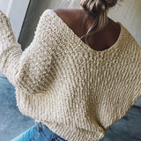 Fenna™ Off-Shoulder Grofgebreide Trui