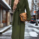 Livy™ Dames Elegante Lange Wintermantel