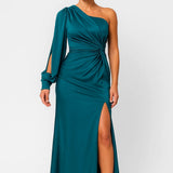 Elegante One Shoulder Maxi Jurk