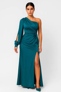 Elegante One Shoulder Maxi Jurk