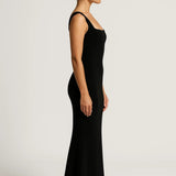 Zwarte Elegante Bodycon Maxi Jurk