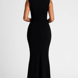 Zwarte Elegante Bodycon Maxi Jurk