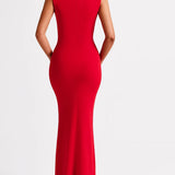 Zwarte Elegante Bodycon Maxi Jurk