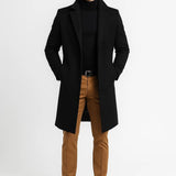 Lange Jas Heren | Reverskraag | Klassiek | Winter | Comfortabele pasvorm | Ideaal voor koude dagen