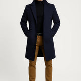 Lange Jas Heren | Reverskraag | Klassiek | Winter | Comfortabele pasvorm | Ideaal voor koude dagen