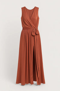 Elegante Wikkel Maxi Jurk met Tailleband