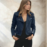 Hailey | Asymmetrische Rits Moto-Stijl Kunstleren Jas