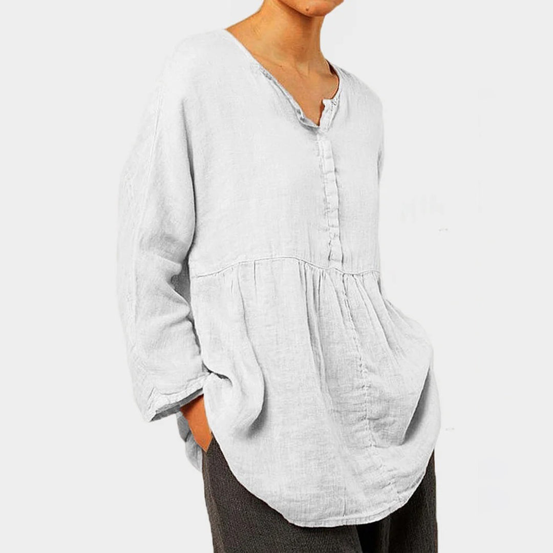 Clara™ Dames Linnen Tuniek