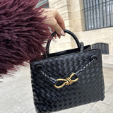Carlee | Gevlochten Mini-Tas met Elegante Accent