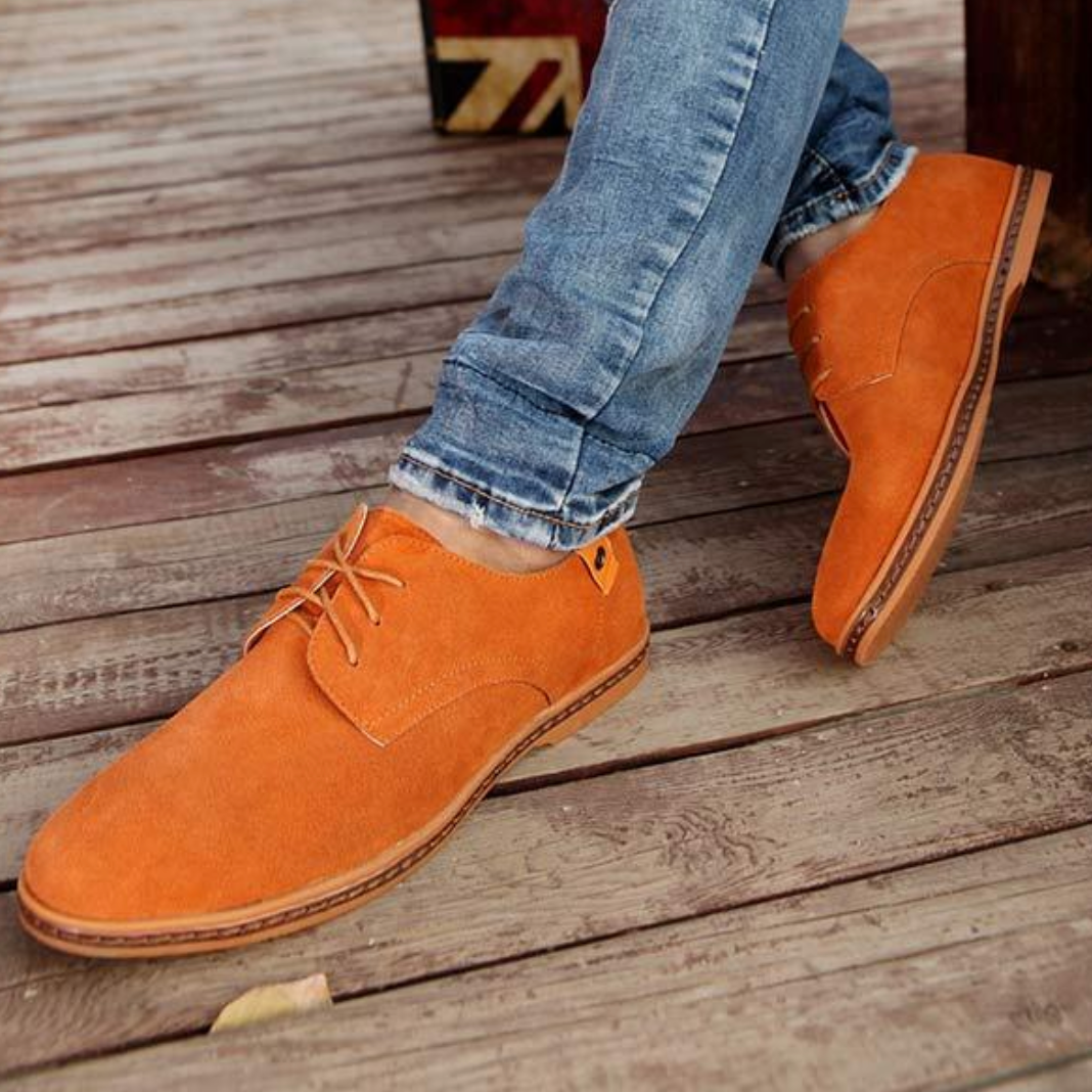 Mees™ Klassieke Suède Heren Veterschoenen