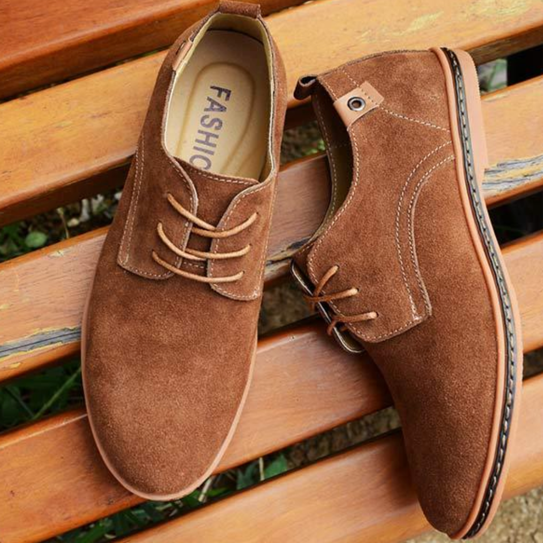 Mees™ Klassieke Suède Heren Veterschoenen