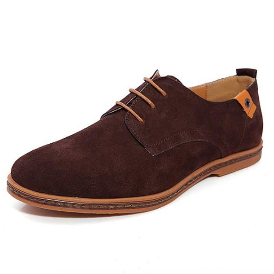 Mees™ Klassieke Suède Heren Veterschoenen
