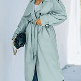 Nika™ Stijlvolle lange trenchcoat