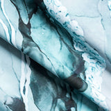 Angela | Twee-delig badpak set met abstracte print, strikbanden en pareo