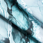 Angela | Twee-delig badpak set met abstracte print, strikbanden en pareo