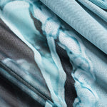 Angela | Twee-delig badpak set met abstracte print, strikbanden en pareo
