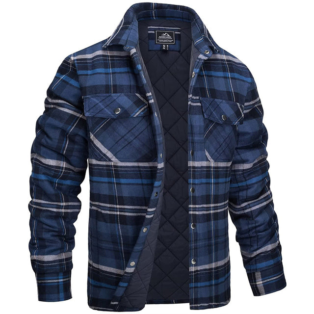 Elian™ Heren Sherpa Gevoerde Geruite Winterjas
