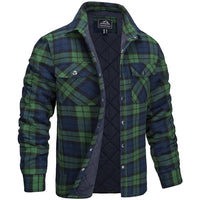 Elian™ Heren Sherpa Gevoerde Geruite Winterjas