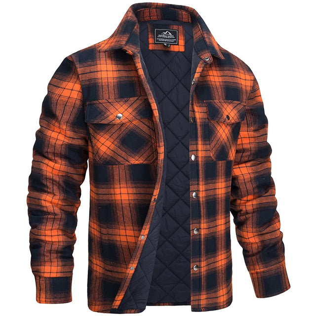 Elian™ Heren Sherpa Gevoerde Geruite Winterjas