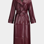 Sophia | Trenchcoat van kunstleer – Elegantie en kracht verenigd