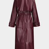 Sophia | Trenchcoat van kunstleer – Elegantie en kracht verenigd