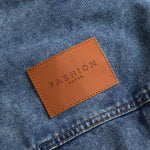 Jade | Patchwork-jack met denim- en nylon-elementen – Casual en uniek