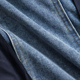 Jade | Patchwork-jack met denim- en nylon-elementen – Casual en uniek