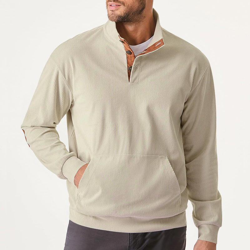 Mason Ridge | Heren Rib Half-Zip Sweater