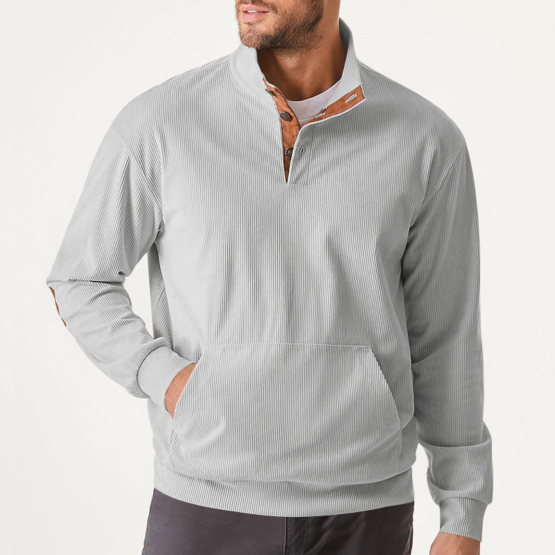 Mason Ridge | Heren Rib Half-Zip Sweater