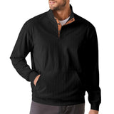 Mason Ridge | Heren Rib Half-Zip Sweater