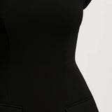 Mini Jurk Dames - Opstaande Kraag met A-lijn Silhouet | Chique