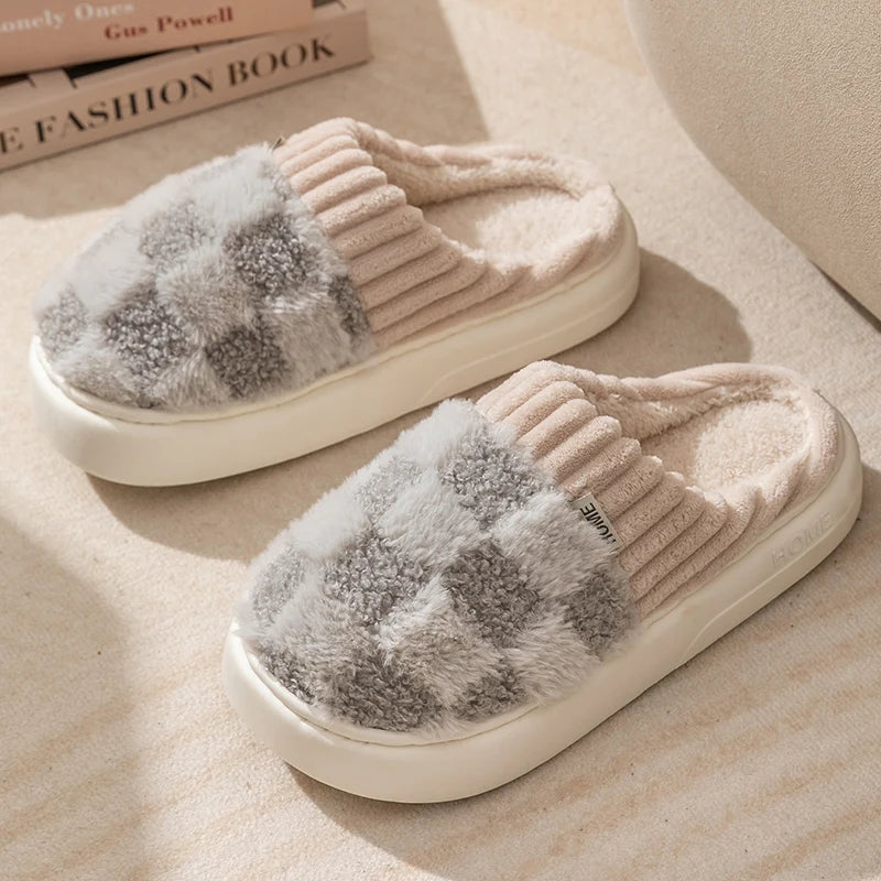 Geblokte™ Pantoffels | Pluche | Warm en Stijlvol